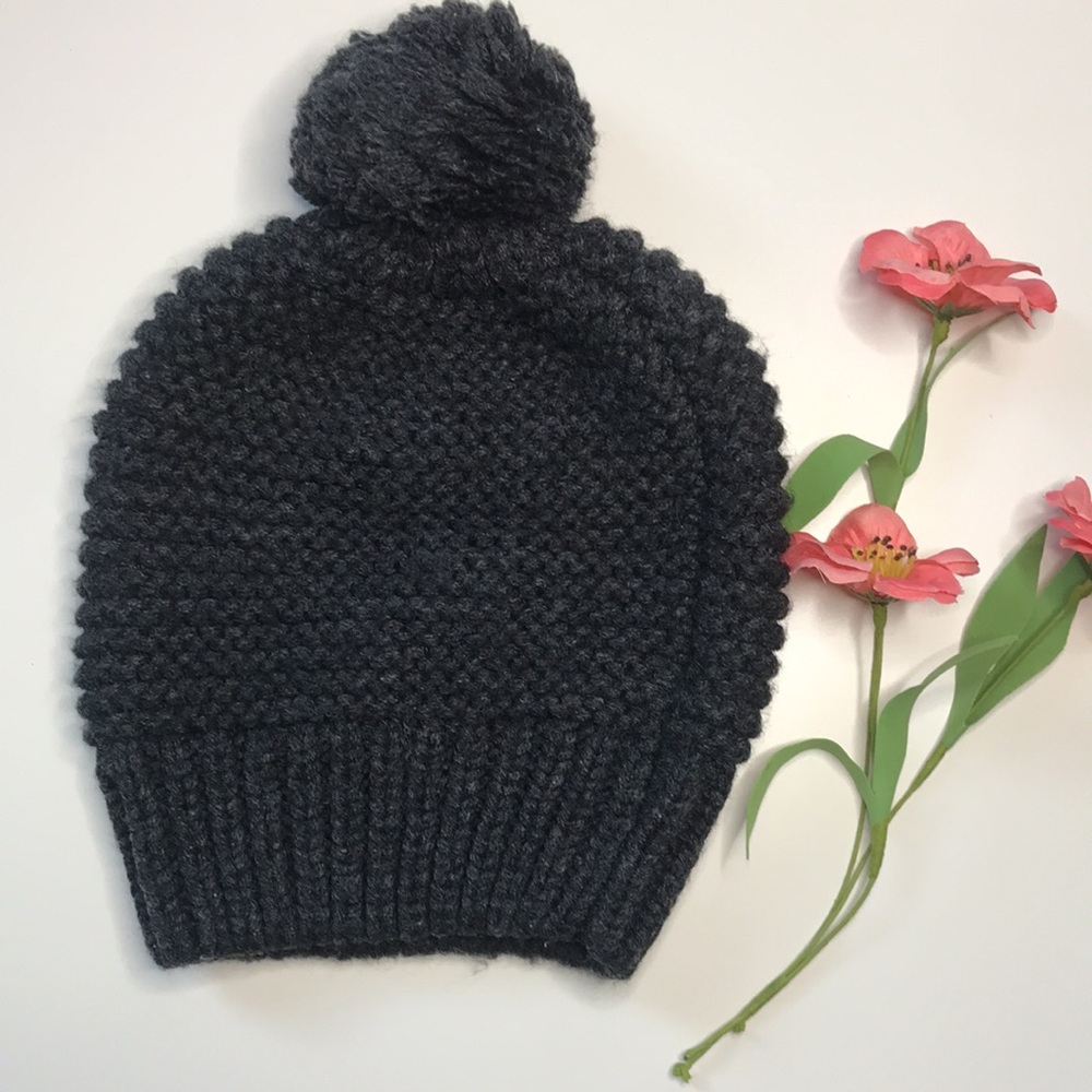 Dark gray Gap knitted beanie hat